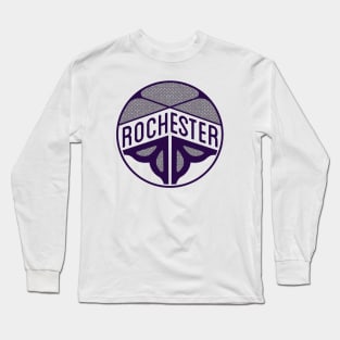 Rochester Flower logo - lilac Long Sleeve T-Shirt